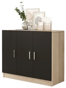 Szekrény Vincent 5 (tölgy + fekete). 1072631