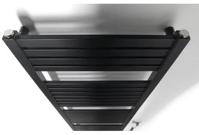 Aqualine - Fürdőszobai elektromos radiátor TONDI-E 500W/230V 133 cm matt fekete