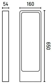 FARO 75520 - LED Kültéri lámpa DAS LED/5W/230V IP54