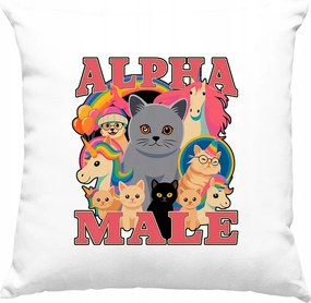 Alfa párna male giga chad mem vicc fehér