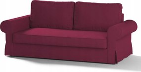 Dekoria Backabro 3 személyes összecsukható kanapé huzat Ikea rózsaszín