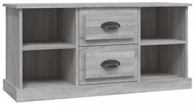 szürke sonoma színű szerelt fa TV-szekrény 99,5x35,5x48 cm