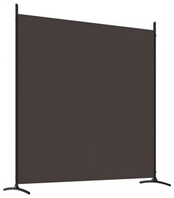 4 paneles barna szövet térelválasztó 698x180 cm