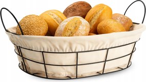 Ovális Kenyértartó Kosár Béléssel 28,5x22,5x9