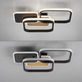 Leuchten Direkt 14117-78 - LED Mennyezeti lámpa SEVENT LED/36W/230V fekete/barna