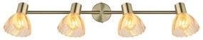 Globo 54315M-4 - Spotlámpa ZACHERY 4xE14/40W/230V arany