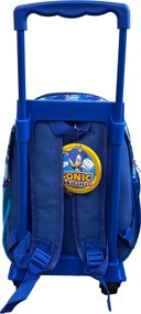 Sonic a sündisznó Modern gurulós ovis 3D hátizsák, táska 32 cm
