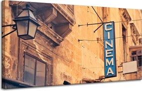 Vintage vászonkép Retro mozi tábla 120x60