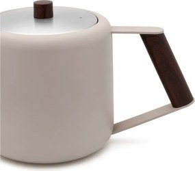 Bézs rozsdamentes acél teáskanna 1,1 l Duet Boston – Bredemeijer