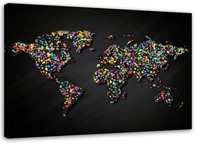 Gario Vászonkép VilágtérVászonkép Színes pontokkal Méret: 60 x 40 cm