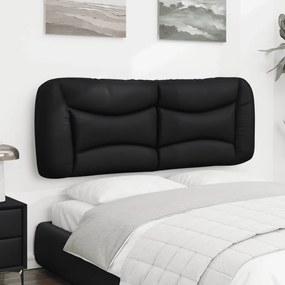 fekete műbőr fejtámla párna 120 cm