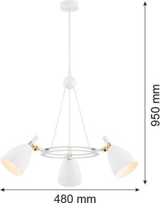 Argon CHARLOTTE 6148 Csillár 3x15W/E27 IP20