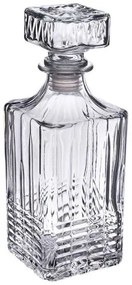 Whisky kínáló szett decanter és 4 db pohár vésett üveg
