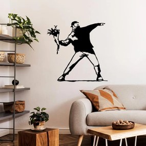 Fém fali dekoráció, Banksy Metal 01