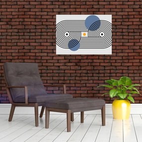 Üveg kép - Minimalista absztrakció N⁰3 (70x50 cm)