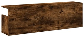 füstös tölgy színű szerelt fa faliszekrény 100 x 20 x 30 cm