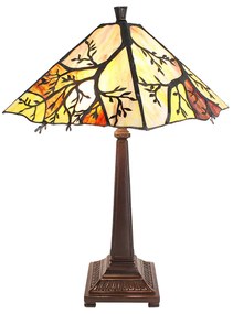 Tiffany asztali lámpa Bézs Ø 36x57 cm