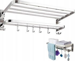 Fali Törölközőtartó Polccal Fürdőszoba Fogantyú Polc Akasztók