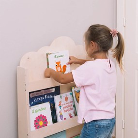 Mobli Dotty, Natural Haus, gyermek könyvespolc, Montessori, multiplex, 60 x 95 x 13 cm