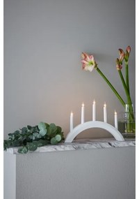 Markslöjd 705952 - Karácsonyi gyertyatartó AVENTO 5xE10/3W/230V fehér