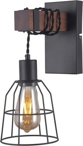 Italux modern fali lámpa reda sötétbarna matt fekete itxwl-4793-1-l