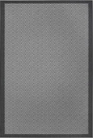 Grafit zsinóros szőnyeg,lapos,külső-belső 120x170cm