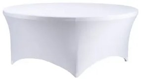Asztal szoknya terítő kerek fehér