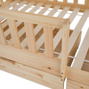 Montessori emeletes ágy, természetes, VENITA TYP 2