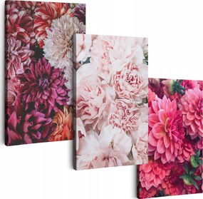 Vászonkép 150 cm **többféle minta** Nappali Képek Triptichon Virágok