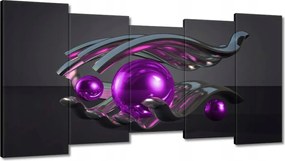 Vászonkép 150x80 Lila gömbök