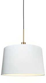 Modern függőlámpa bronz árnyékolóval 45 cm fehér - Combi 1