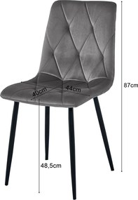 Világosszürke LIBRA étkezőszék