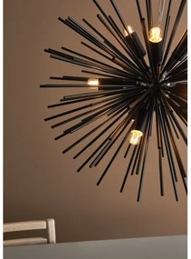 Markslöjd 108048 - Csillár zsinóron SOLEIL 9xE14/20W/230V fekete