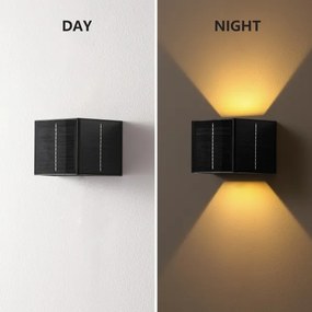 Brilagi - LED Napelemes fali lámpa SOLAR CUBE LED/2W/3,2V 1300 mAh IP54