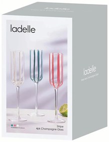 Pezsgőspohár szett 4 db-os 180 ml Stripe – Ladelle