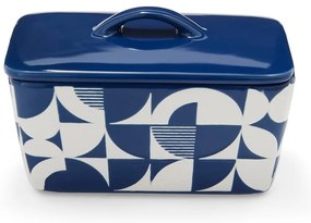 Fehér-kék kerámia vajtartó Bauhaus – Cooksmart ®