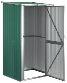 zöld horganyzott acél kerti fészer 118,5 x 97 x 209,5 cm