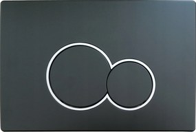 Simba nyomógomb fekete matt Geberit Sigma Duofix UP320 UP720 wc állványhoz