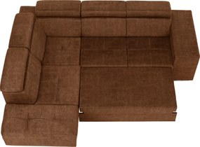 Ülőgarnitúra, barna, balos, MALAGA