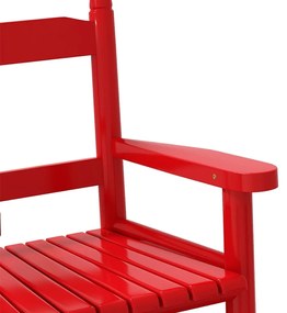 piros tömör nyárfa gyerekhintaszék
