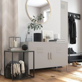 Krémszínű fém szekrény 100x64 cm Bradford – Støraa