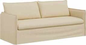 vidaXL Kanapé Krém 196 x 82 x 85 cm szövet