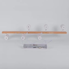 BRILAGI - LED RGBW dimmelhető, kábelre függesztett csillár SELE 6xGU10/6,5W/230V fehér/tölgy