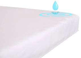 Jersey vízálló sztreccs lepedő Fehér Méretek: 80x200 cm