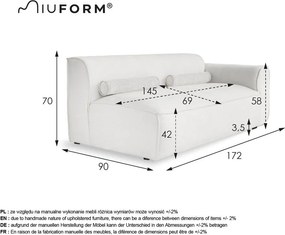Bézs kanapé modul (jobb oldali) Flex Felix – Miuform