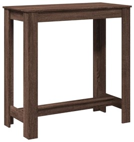 barna tölgy színű szerelt fa bárasztal 102 x 50 x 103,5 cm