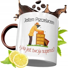 Bordó Bögre Méhésznek Születésnapra Ajándék fényképes nyomattal