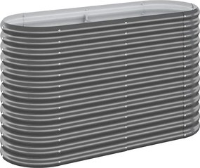 vidaXL antracitszürke horganyzott acél kerti magaságyás 114x40x68 cm