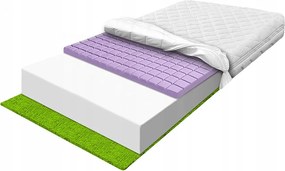 160x200 cm-es szellőző habszivacs matrac, kockás mintázatú, masszírozó hatású, puha H2