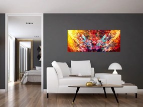 Kép - Merkaba szárnyakkal, absztrakció (120x50 cm)